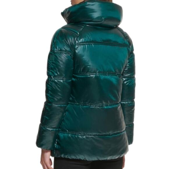 KENNETH COLE New York Box Quilted Puffer Coat with Removable Hood size XL NEW - Picture 9 of 11